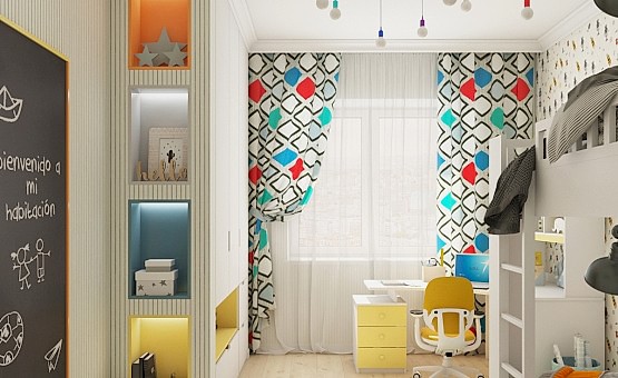 Дизайн интерьера четырехкомнатной квартиры 123 кв.м. по адресу г. Алматы, ул. Зоологическая, д. 30, к. 2. Фото 4