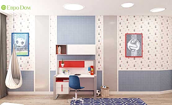 Дизайн интерьера четырехкомнатной квартиры 106 кв.м. по адресу МО, г. Видное, ул. Олимпийская деревня, д. 1, корп, 1, ЖК «Битцевские холмы». Фото 3