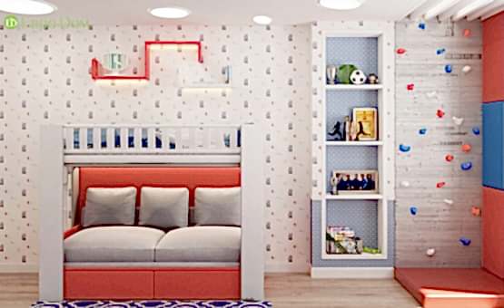 Дизайн интерьера четырехкомнатной квартиры 106 кв.м. по адресу МО, г. Видное, ул. Олимпийская деревня, д. 1, корп, 1, ЖК «Битцевские холмы». Фото 4