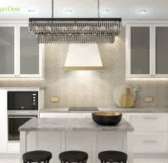 Дизайн четырехкомнатной квартиры 103 кв. м в стиле ар-деко. Фото проекта