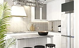 Дизайн интерьера четырехкомнатной квартиры 103 кв.м. по адресу г.Алматы, ул. Пресненский Вал, д. 14, к.2, ЖК «Пресненский Вал 14». Фото 2