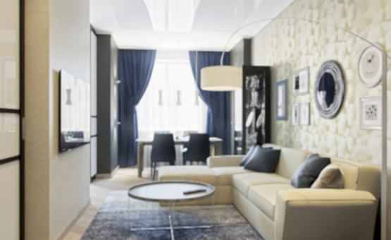 Дизайн интерьера трехкомнатной квартиры 95 кв.м. по адресу г. Алматы, ул. Маршала Захарова, д. 3, ЖК «Маршала Захарова 7». Фото 2