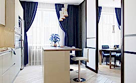 Дизайн интерьера трехкомнатной квартиры 95 кв.м. по адресу г. Алматы, ул. Маршала Захарова, д. 3, ЖК «Маршала Захарова 7». Фото 4