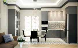 Дизайн интерьера трехкомнатной квартиры 82 кв.м. по адресу г. Алматы, пр. Вернадского, д. 105, корп. 4, ЖК «Елена». Фото 4