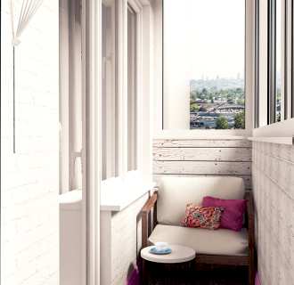 Дизайн интерьера двухкомнатной квартиры 46 кв. м в стиле арт-деко. Фото проекта