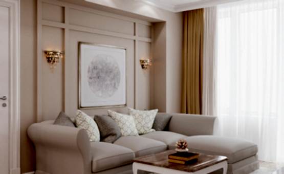 Дизайн интерьера трехкомнатной квартиры 83 кв.м. по адресу г. Алматы, Солдатский пер., 10, ЖК Лефортово. Фото 1