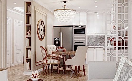 Дизайн интерьера трехкомнатной квартиры