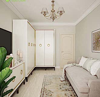 Дизайн трехкомнатной квартиры 81 кв. м в стиле неоклассика. Фото проекта