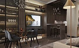 Дизайн интерьера 2-комнатной квартиры 64 кв.м. по адресу г. Алматы, Серпуховский вал, д. 3. Фото 3