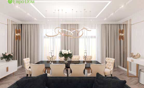 Дизайн интерьера четырехкомнатной квартиры 209 кв.м. по адресу г. Махачкала. Фото 1