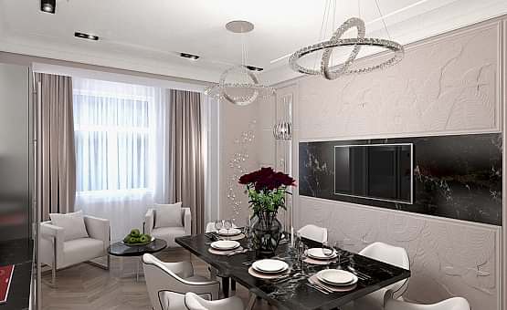 Дизайн интерьера четырехкомнатной квартиры 209 кв.м. по адресу г. Махачкала. Фото 4