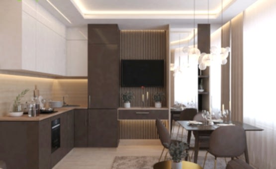 Дизайн интерьера 1-комнатной квартиры 41 кв.м. по адресу г. Красногорск, ул. Истринская, 13А. Фото 4