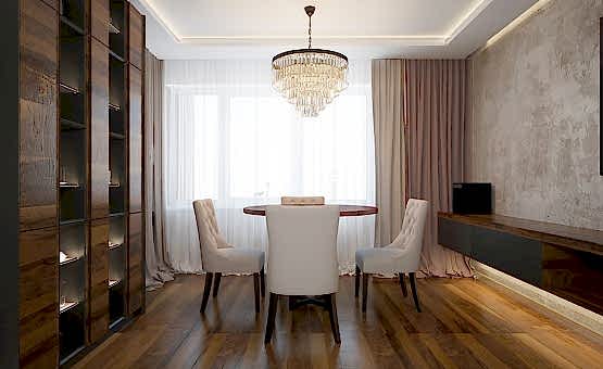 Дизайн интерьера квартиры в новостройке 93 кв.м. по адресу г. Алматы, ул. Мельникова, д. 3, корп. 2. Фото 2