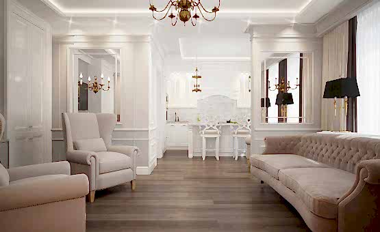 Дизайн интерьера квартиры 65 кв.м. по адресу г. Красногорск. Фото 3