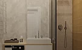 Дизайн интерьера 2-комнатной квартиры 60 кв.м. по адресу г. Алматы, Астрадамский пр-д, д. 4а, к. 2, ЖК Северные ворота. Фото 2