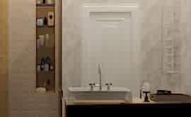 Дизайн интерьера 2-комнатной квартиры 60 кв.м. по адресу г. Алматы, Астрадамский пр-д, д. 4а, к. 2, ЖК Северные ворота. Фото 3