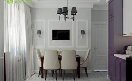 Дизайн интерьера 2-комнатной квартиры 60 кв.м. по адресу г. Алматы, Астрадамский пр-д, д. 4а, к. 2, ЖК Северные ворота. Фото 4