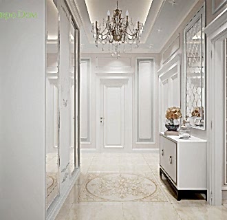 Дизайн трехкомнатной квартиры 90 кв. м в стиле неоклассика. Фото проекта