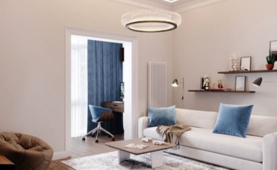 Дизайн интерьера 4-комнатной квартиры 134 кв.м. по адресу г. Алматы, ул. Ленинский проспект, д. 103. Фото 1