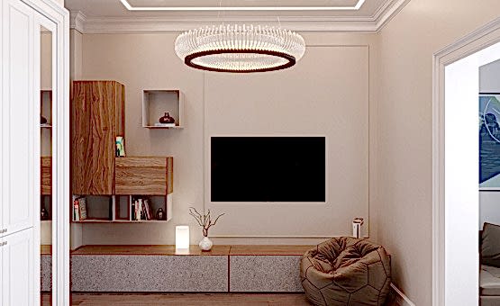 Дизайн интерьера 4-комнатной квартиры 134 кв.м. по адресу г. Алматы, ул. Ленинский проспект, д. 103. Фото 3