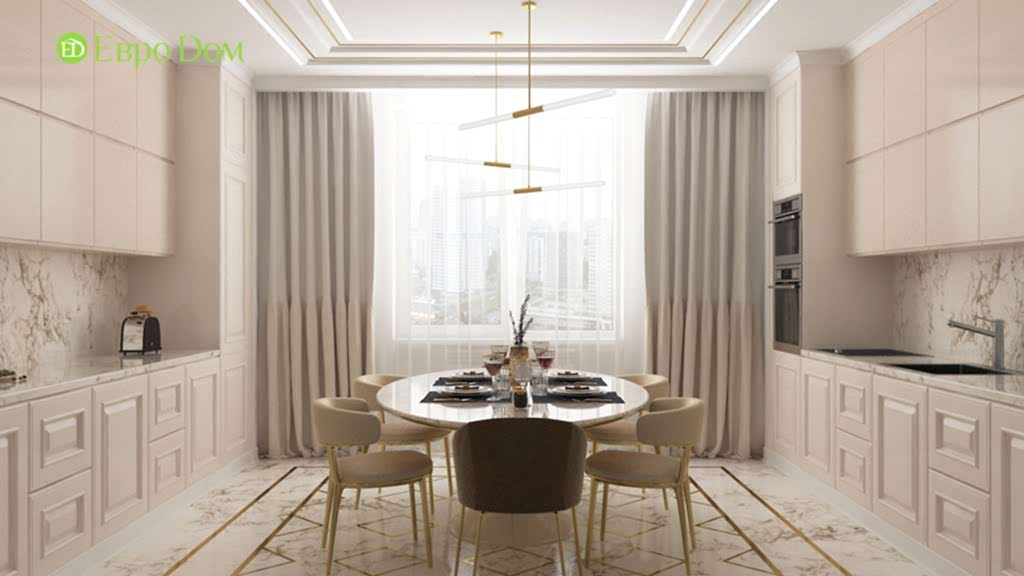 Дизайн 4-комнатной квартиры в современном стиле. Фото 05