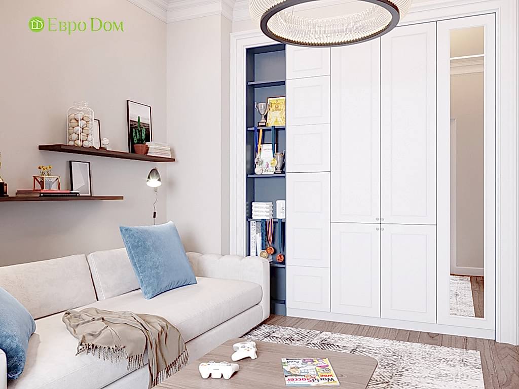 Дизайн 4-комнатной квартиры в современном стиле. Фото 010