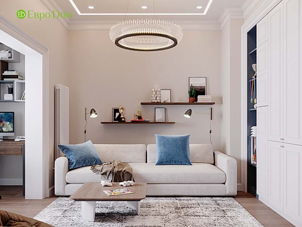 Дизайн 4-комнатной квартиры в современном стиле. Фото 011