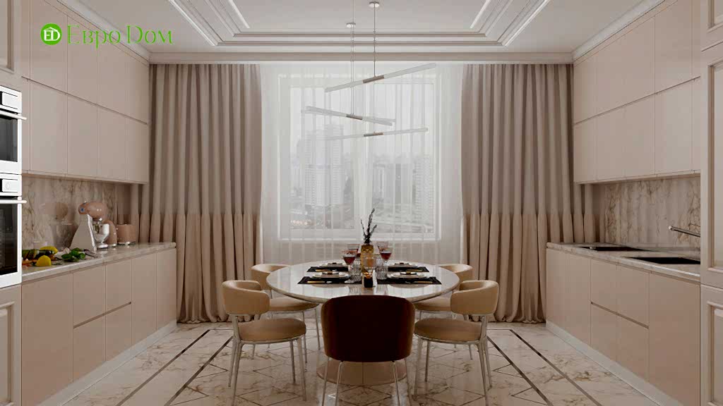 Дизайн 4-комнатной квартиры в современном стиле. Фото 028