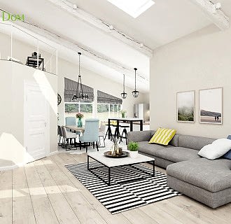 Дизайн загородного дома 230 кв. м в скандинавском стиле. Фото проекта