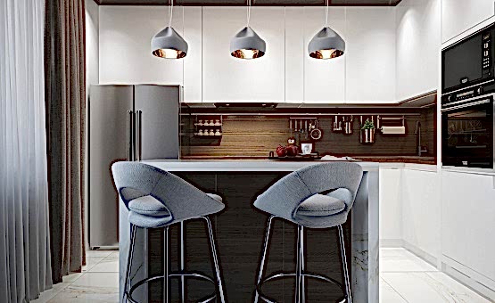 Дизайн интерьера квартиры в новостройке 85 кв.м. по адресу г. Мытищи, проспект Астрахова, 12а. Фото 1