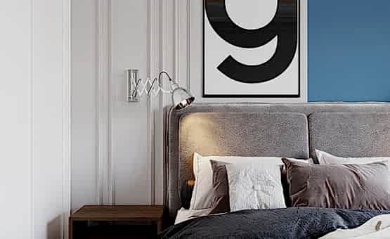 Дизайн интерьера 4-комнатной квартиры 110 кв.м. по адресу г. Алматы, ул. Лобачевского, д. 118, к. 2. Фото 3