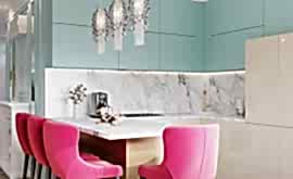 Дизайн интерьера 4-комнатной квартиры 110 кв.м. по адресу г. Алматы, ул. Лобачевского, д. 118, к. 2. Фото 4