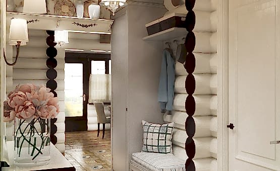 Дизайн интерьера деревянного дома 60 кв.м. по адресу Владимирская обл. Александровский р-н, д.Маренкино, пос. «Золотые сосны». Фото 3