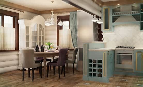 Дизайн интерьера деревянного дома