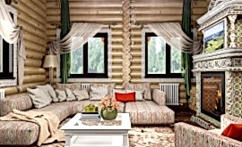 Дизайн интерьера деревянного дома 190 кв.м. по адресу Тверская область, СНТ 