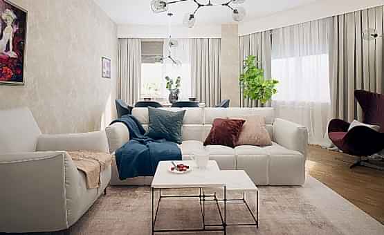 Дизайн интерьера 2-комнатной квартиры