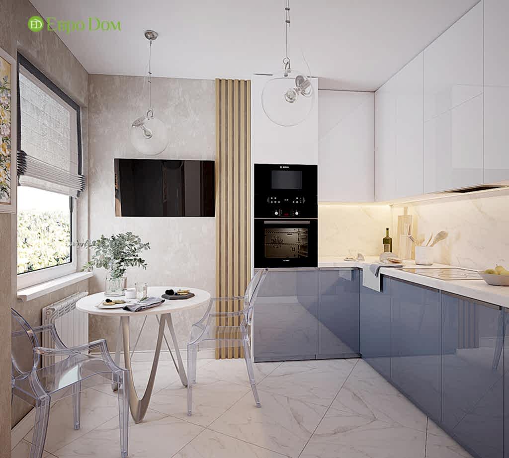 Дизайн двухкомнатной квартиры 70 кв. м в современном стиле. Фото 04