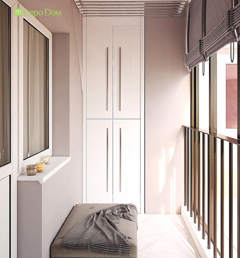 Дизайн двухкомнатной квартиры 70 кв. м в современном стиле. Фото 012