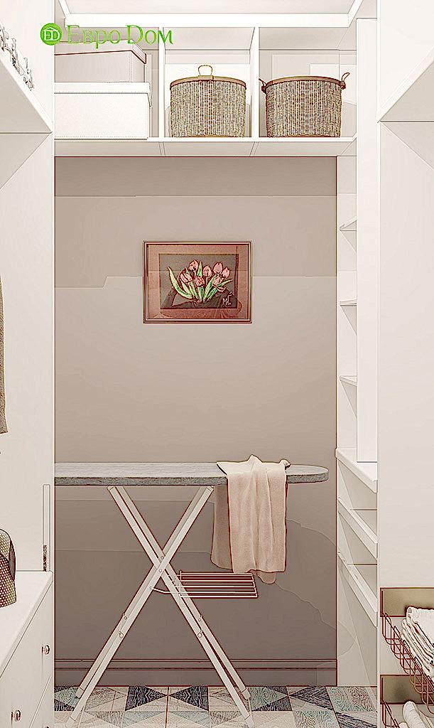 Дизайн двухкомнатной квартиры 70 кв. м в современном стиле. Фото 014