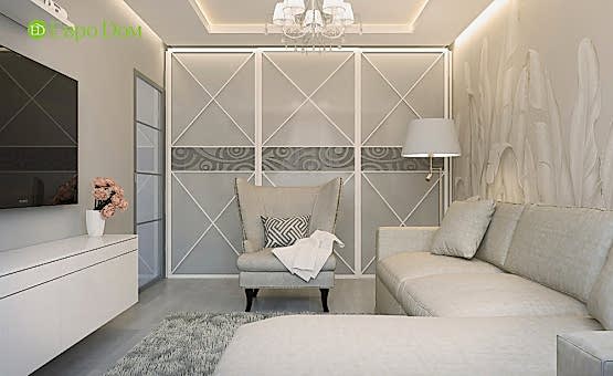 Дизайн интерьера 4-комнатной квартиры 104 кв.м. по адресу г. Алматы, Мичуринский проспект, д. 35. Фото 4