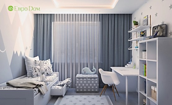 Дизайн интерьера 4-комнатной квартиры 104 кв.м. по адресу г. Алматы, Мичуринский проспект, д. 35. Фото 2