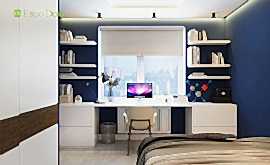 Дизайн интерьера 4-комнатной квартиры 104 кв.м. по адресу г. Алматы, Мичуринский проспект, д. 35. Фото 1