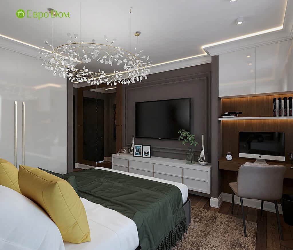 Дизайн четырехкомнатной квартиры 115 м2 в стиле неоклассика. Фото 05