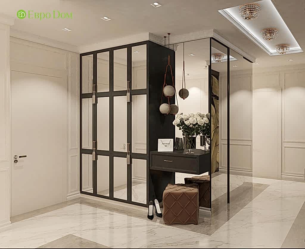 Дизайн четырехкомнатной квартиры 115 м2 в стиле неоклассика. Фото 09