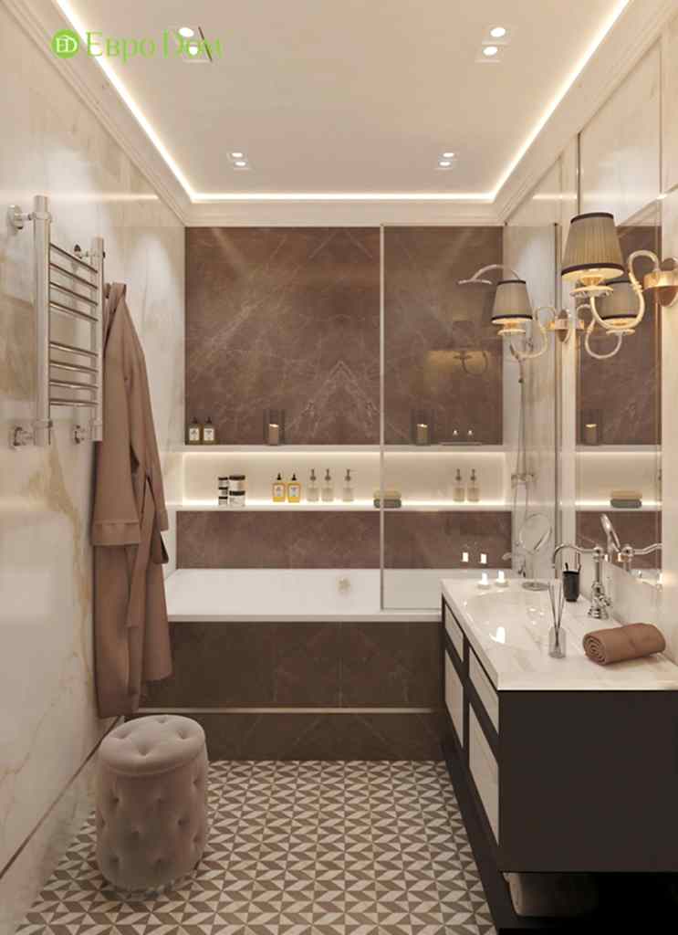 Дизайн четырехкомнатной квартиры 115 м2 в стиле неоклассика. Фото 019