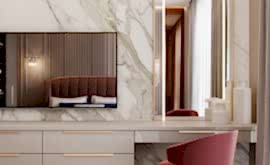 Дизайн интерьера 3-комнатной квартиры 95 кв.м. по адресу г. Алматы, ул. Авиационная, д. 77, к. 2, ЖК Алые Паруса. Фото 2