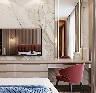 Дизайн трехкомнатной квартиры 95 кв. м в стиле неоклассика. Фото проекта