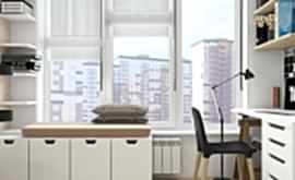 Дизайн интерьера 3-комнатной квартиры 106 кв.м. по адресу МО, Красногорский район, пос. Отрадненское, ул. Новотушинская,  д. 3, ЖК «Новое Тушино». Фото 3