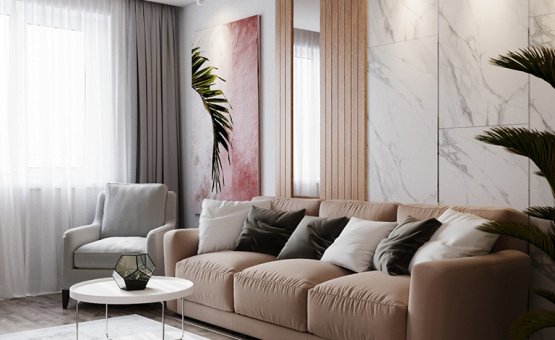 Дизайн интерьера 2-комнатной квартиры 63 кв.м. по адресу МО, Балашиха,  ул. Демин Луг, д. 4. Фото 4