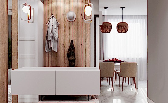 Дизайн интерьера 2-комнатной квартиры 63 кв.м. по адресу МО, Балашиха,  ул. Демин Луг, д. 4. Фото 1